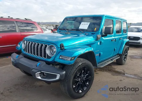 2024 Jeep Wrangler 4Xe Sahara 4Xe from USA, damaged, VIN 1C4RJXP64RW191584